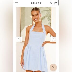 Billy J Peyton Mini Dress - Light Blue